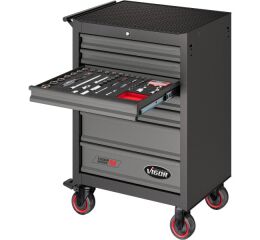 Dielenský vozík s náradím 164 ks, VIGOR 500N, 7 zásuviek - V2379N