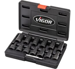 Sada na poškodené skrutky 1/2”, 6-19 mm, 13 ks, Vigor - V2404N