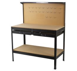 Pracovný stôl s derovanou doskou a dvoma zásuvkami- WT1002A