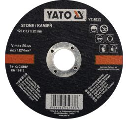 Kotúč na kameň 125 x 22 x 3,2 mm - YT-5933