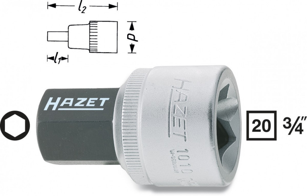 E-shop Nástrčná hlavica 1010-17 Hazet - HA001859