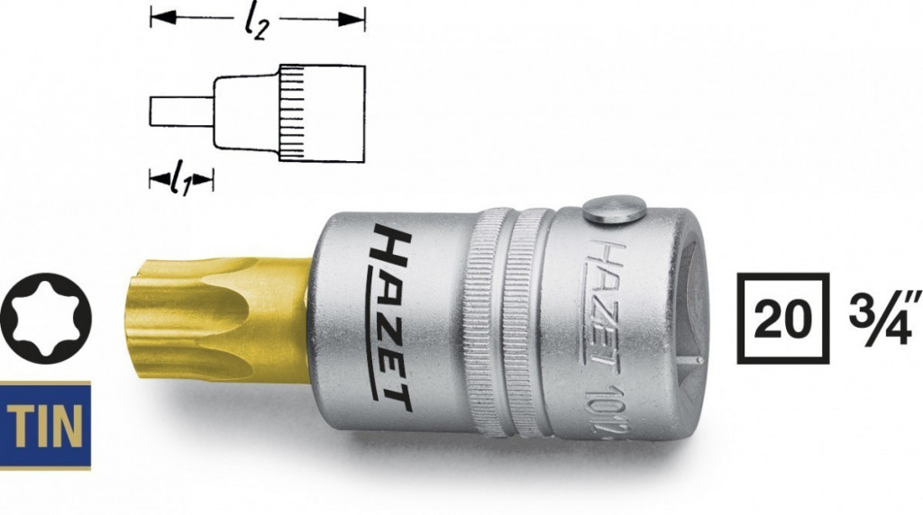 E-shop Nástrčná hlavica TORX® 1012-T90 Hazet - HA087518