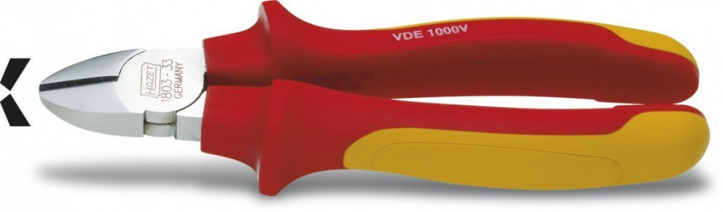 E-shop Bočné strihacie kliešte podľa VDE, vysoko lesklé chrómovanie 1803VDE-33 Hazet - HA006144