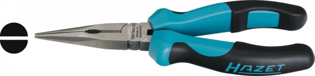 E-shop Rovné polkruhové kliešte 165 mm 1841MA-22 Hazet - HA144754