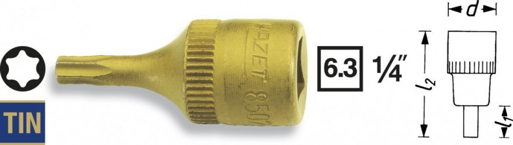 E-shop Nástrčná hlavica TORX® 8502-T10 Hazet - HA036967