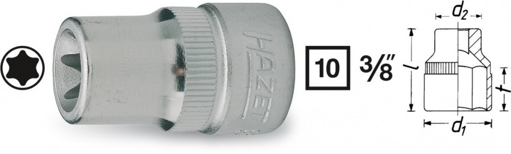 E-shop Nástrčkový kľúč TORX® 880-E12 Hazet - HA039197