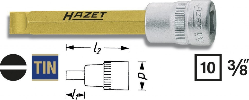 E-shop Nástrčná hlavica 8803-1.6X10 Hazet - HA039807