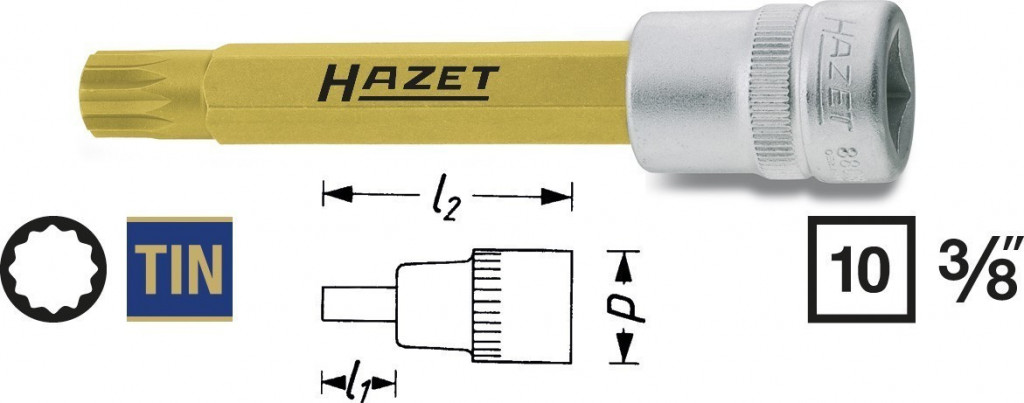 E-shop Nástrčná hlavica 8808LG-8 Hazet - HA040025