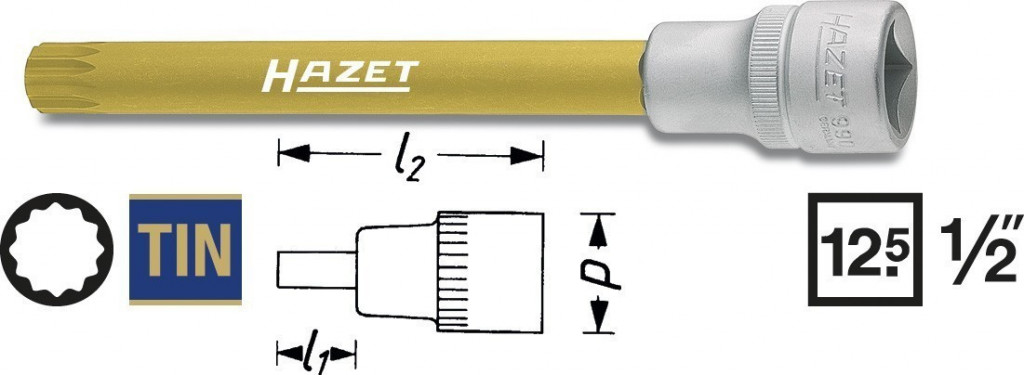 E-shop Nástrčná hlavica 990SLG-12 Hazet - HA047376