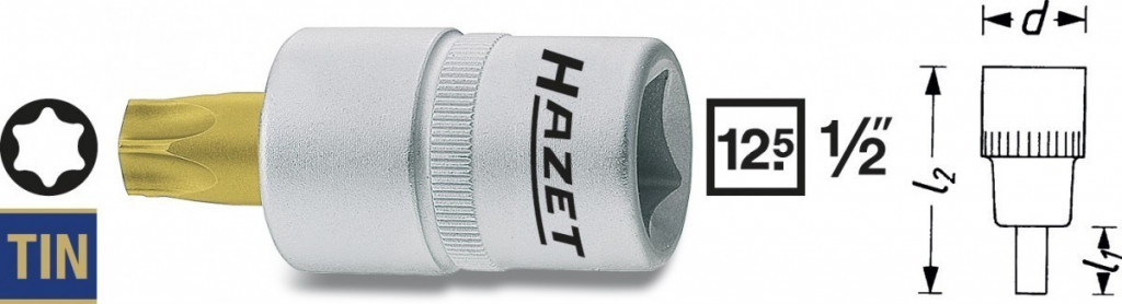 E-shop Nástrčná hlavica TORX® 992-T60 Hazet - HA047598