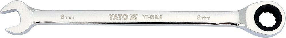 E-shop Klíč ráčnový, očkoplochý, 8 mm YT-01908