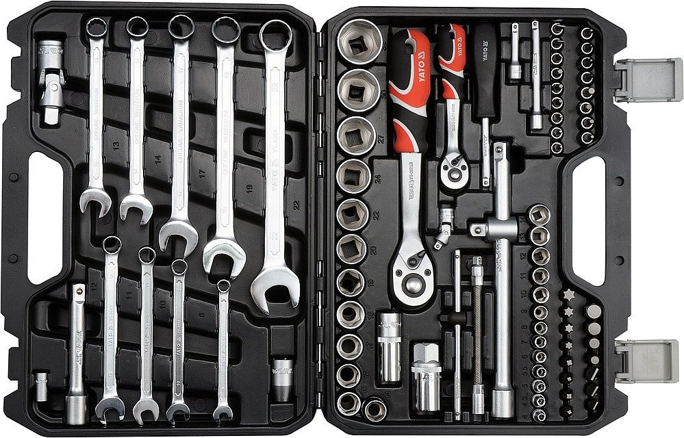 E-shop Gola sada s kľúčmi 1/4" a 1/2", 82 dielov - YT-12691