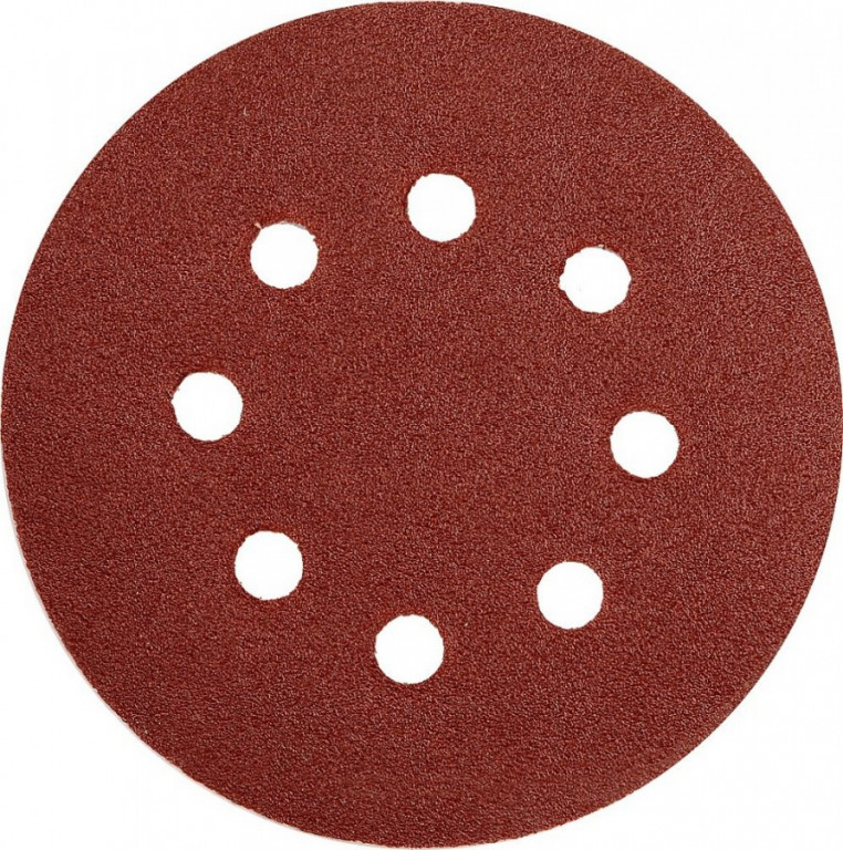 E-shop Brúsny papier 125 mm P120 s otvormi 5 ks suchý zips - YT-83455