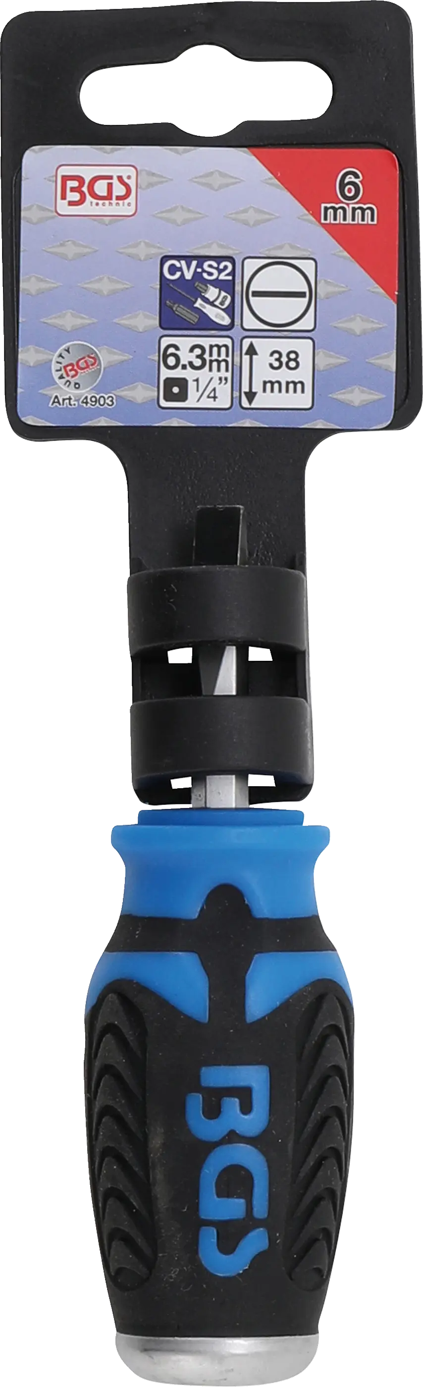Balenie skrutkovača SL6, 38 mm - BGS Balenie plochého skrutkovača SL6, 38 mm - BGS