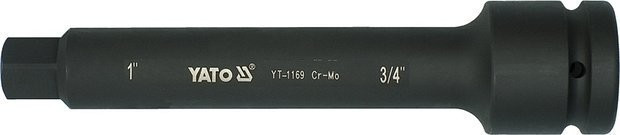 E-shop Nadstavec adaptér 1 "- 3/4" rázový 250 mm CrMo - YT-1169