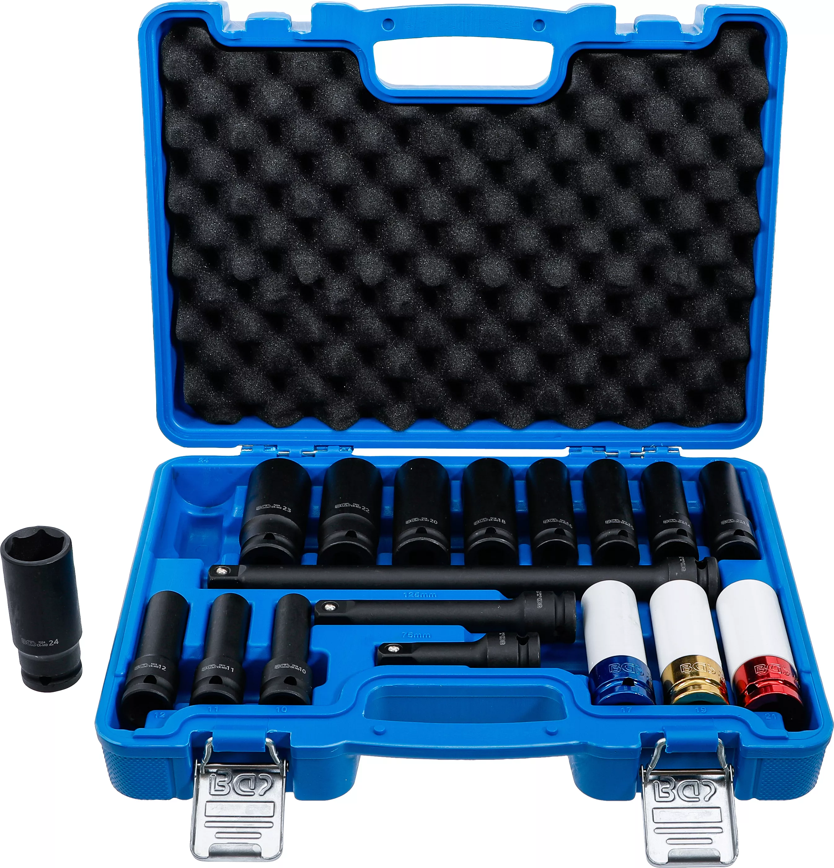 E-shop Sada silových nástrčných kľúčov, šesťhran 1/2 ", 10 - 24 mm, 18 ks - B5202
