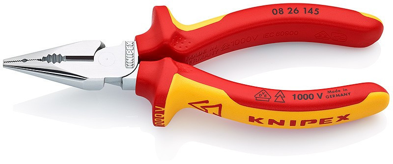 E-shop Kombinované úzke ploché kliešte chromované 145 mm - 0826145