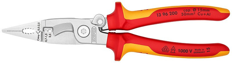 E-shop Elektroinštalačné kliešte chrómované 200 mm - 1396200