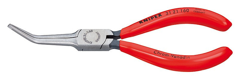 E-shop Zahnuté polkruhové kliešte 160 mm Knipex s dlhými čeľusťami - 3121160