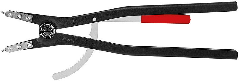 E-shop Kliešte na poistné krúžky lakované čiernou práškovou farbou 570 mm - 4610A6