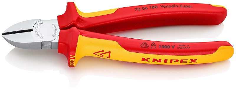 E-shop Bočné štiepacie kliešte chrómované 180 mm - 7006180