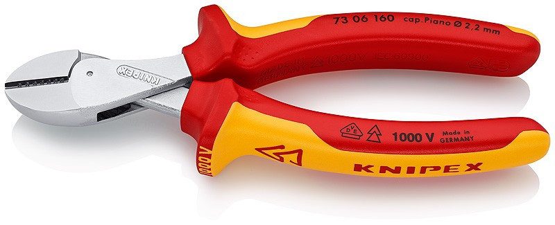 E-shop Bočné štiepacie kliešte KNIPEX X-Cut ® chrómované 160 mm - 7306160