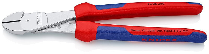 E-shop Silové bočné štiepacie kliešte chrómované 250 mm - 7405250