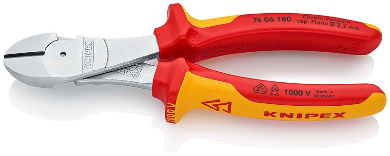 E-shop Silové bočné štiepacie kliešte chrómované 180 mm - 7406180