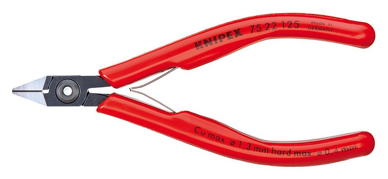 E-shop Bočné štiepacie kliešte pre elektroniku brunýrované 125 mm - 7522125