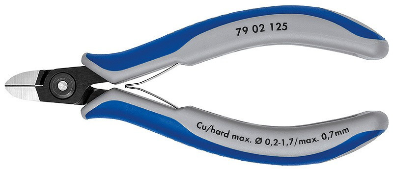 E-shop Presné bočné štiepacie kliešte na elektroniku brunýrované 125 mm - 7902125
