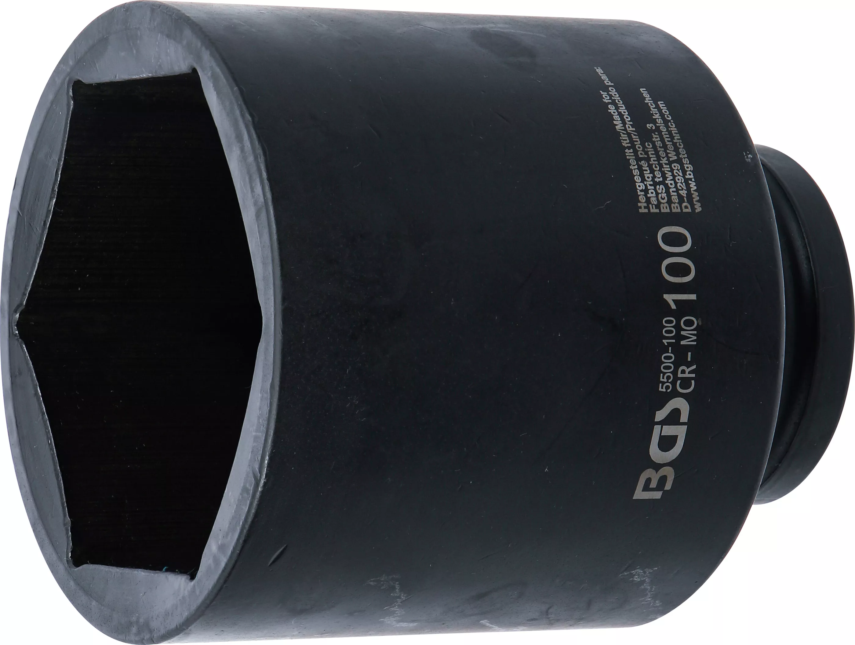 E-shop Silová nástrčná hlavica, šesťhranná, predĺžená, 1", 100 mm, B5500-100