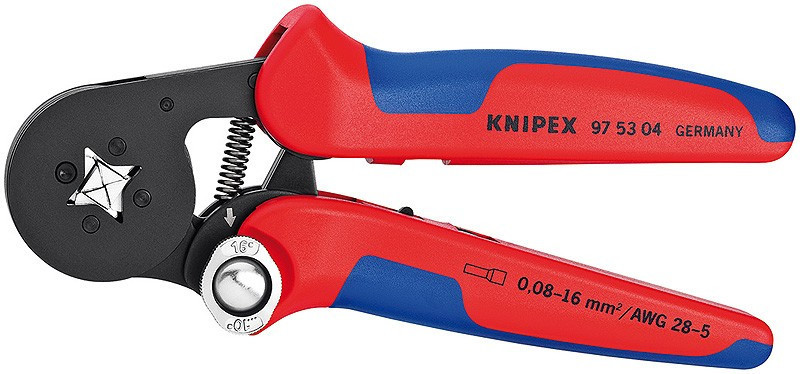E-shop Samonastaviteľné kliešte pre lisovanie káblových koncoviek brunýrované 180 mm - 975304