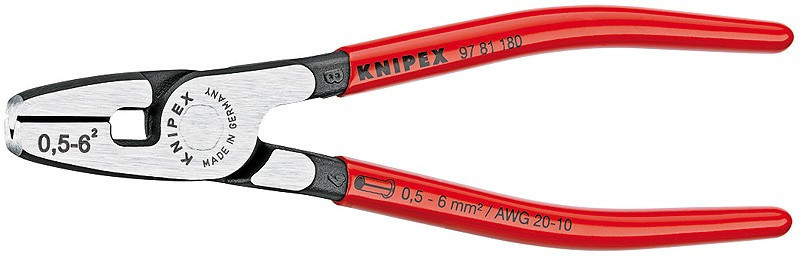 E-shop Krimpovacie kliešte na koncové dutinky 180 mm - 9781180