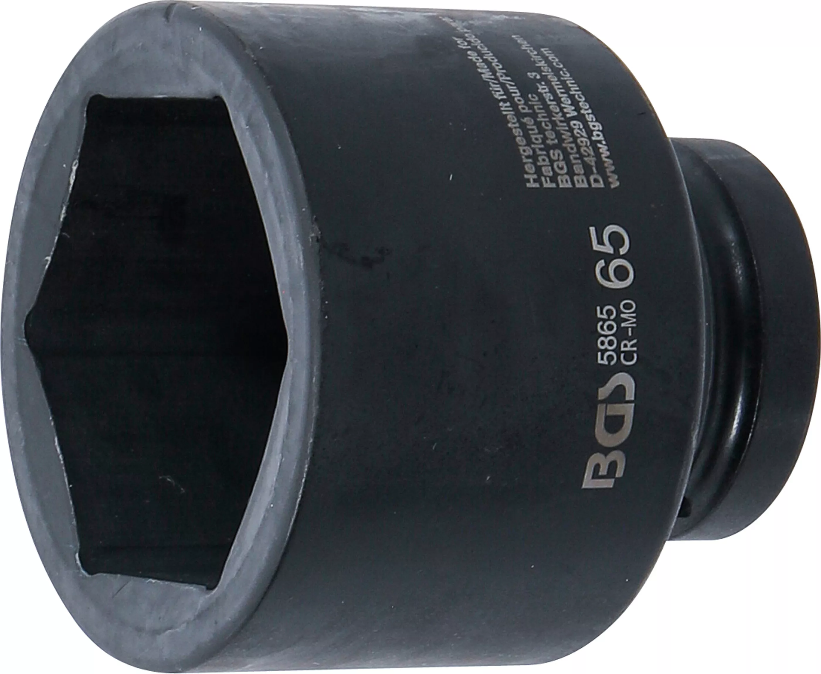 E-shop Silová nástrčná hlavica, šesťhranná, 25 mm (1"), 65 mm, BGS 5865