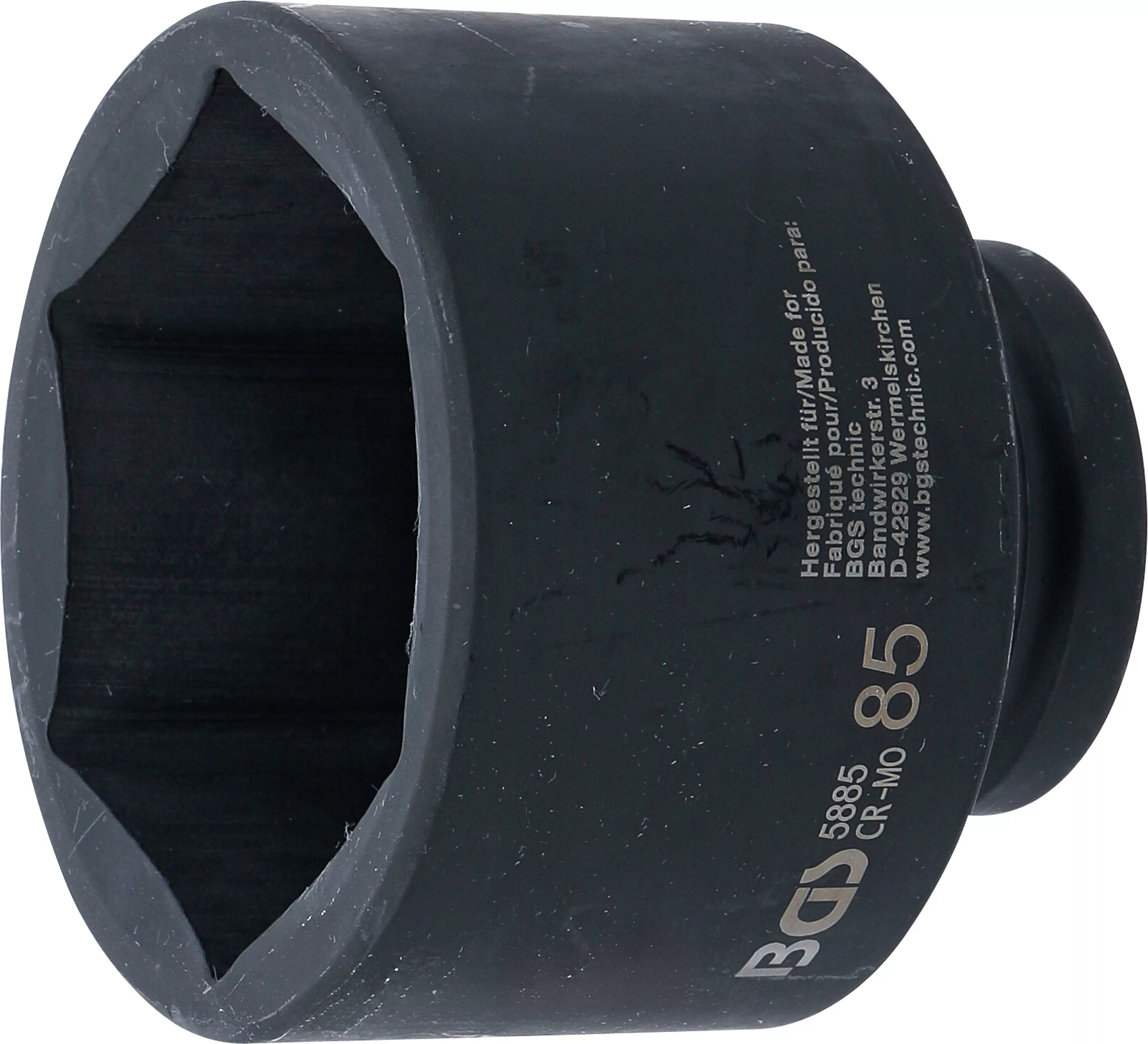 E-shop Silová nástrčná hlavica, šesťhranná, 25 mm (1"), 85 mm, BGS 5885