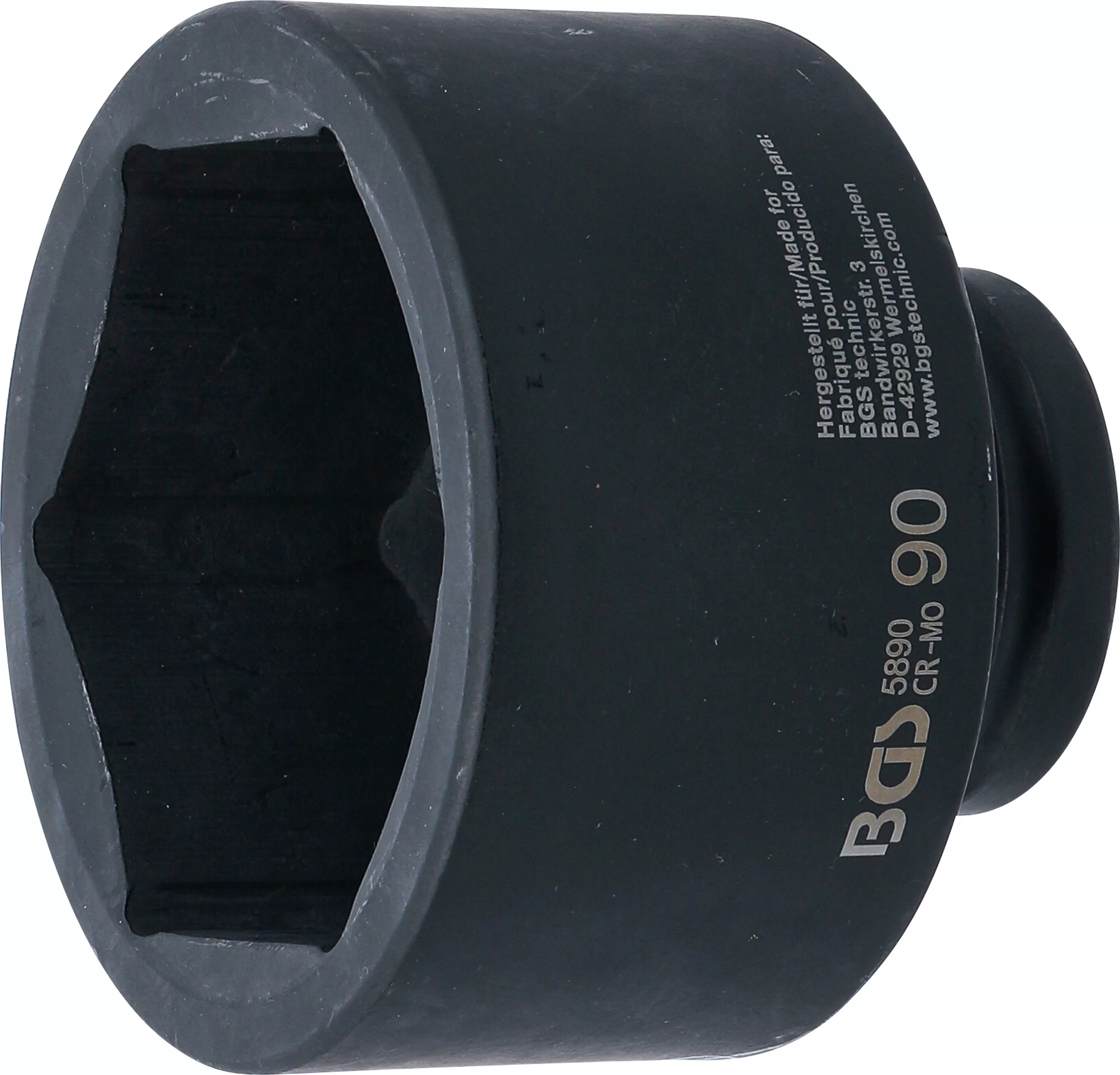 E-shop Silová nástrčná hlavica, šesťhranná, 25 mm (1"), 90 mm, BGS 5890