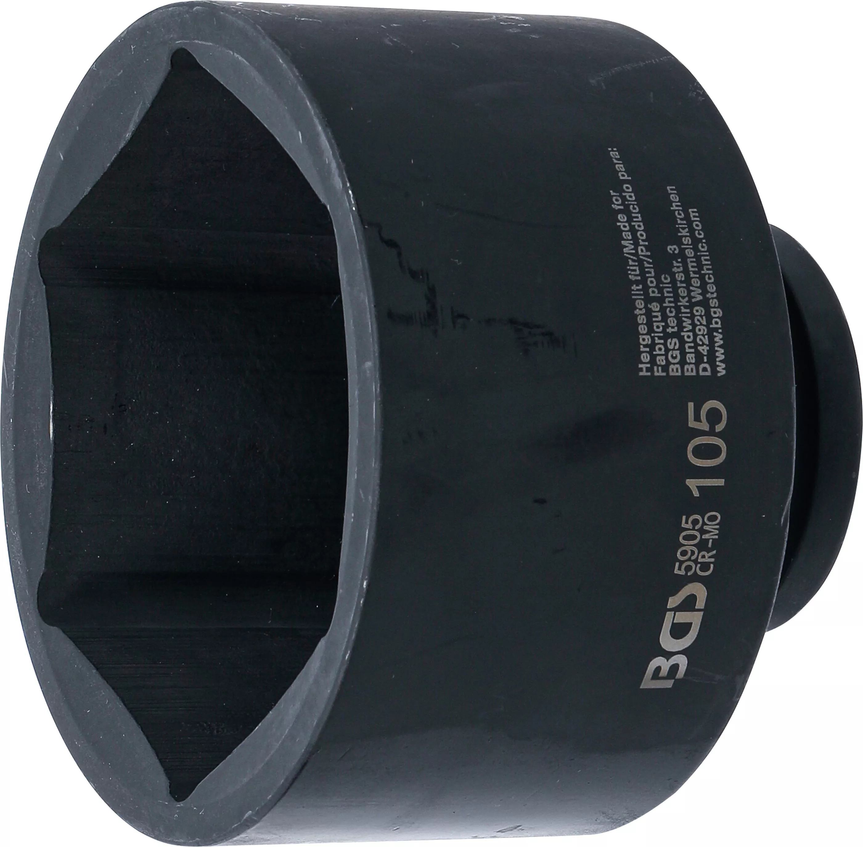 E-shop Silová nástrčná hlavica, šesťhranná, 25 mm (1"), 105 mm, BGS 5905