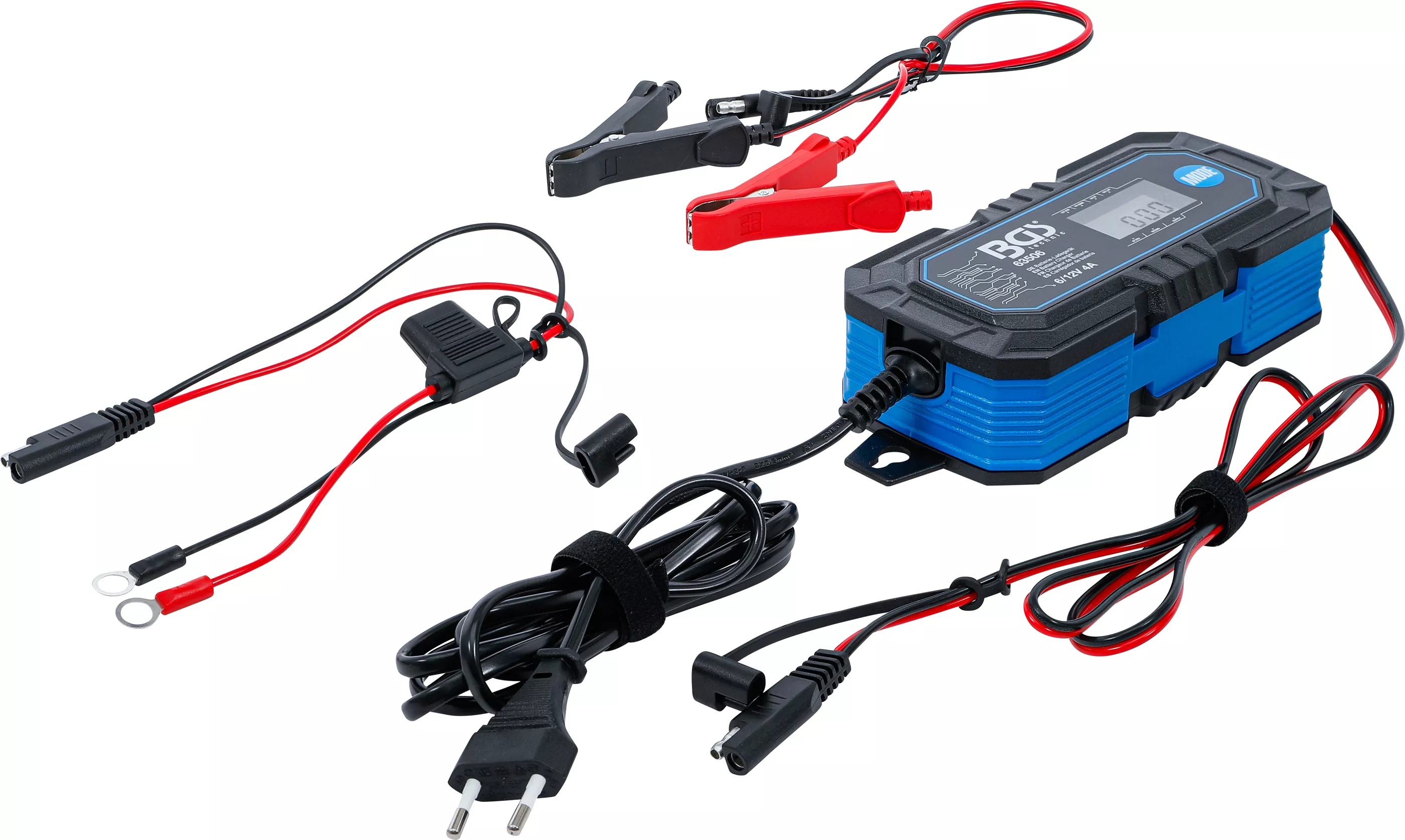 E-shop Digitálna nabíjačka autobatérií, 6/12 V, 4 A, BGS - B63506