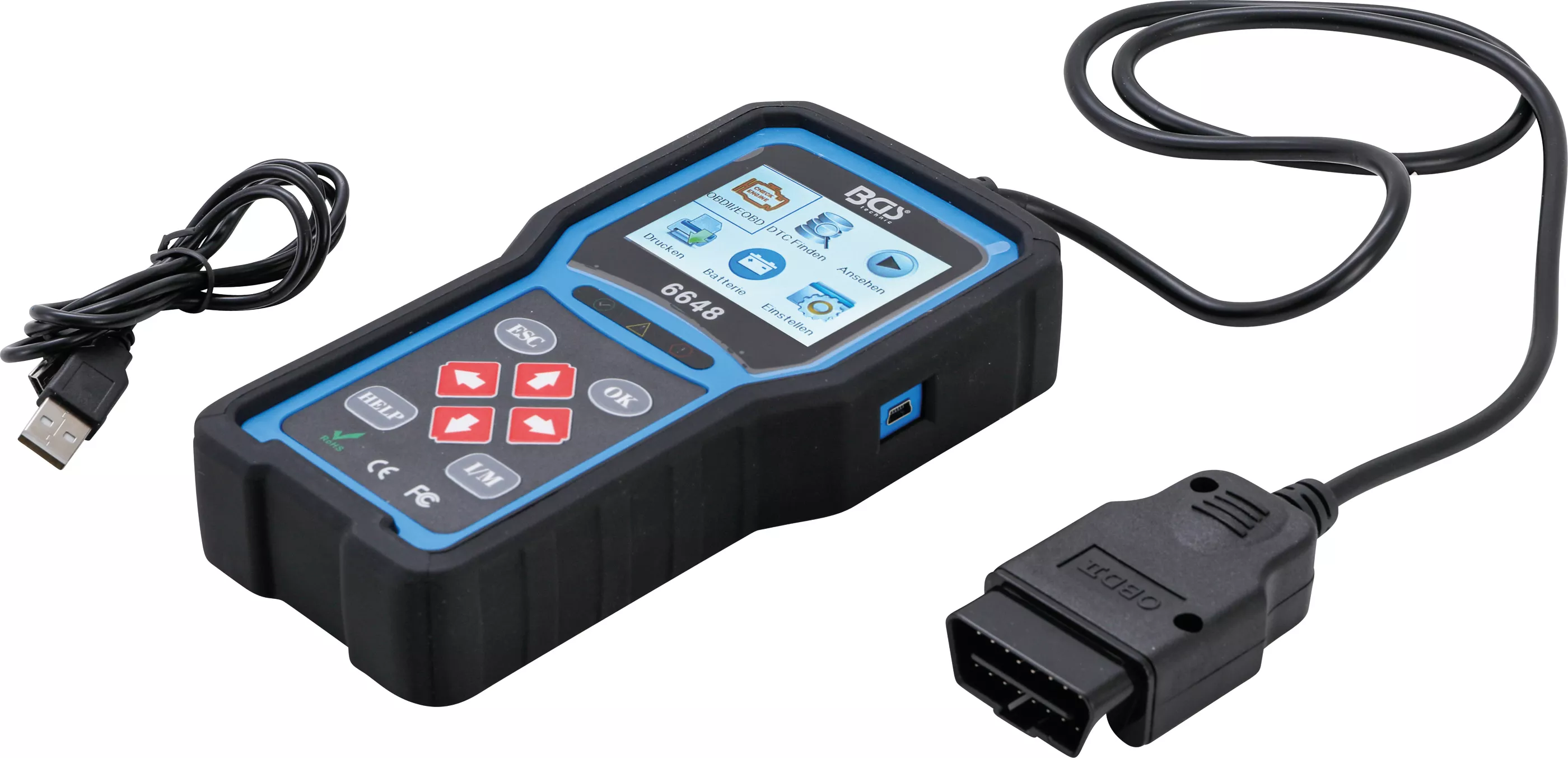 E-shop Prístroj na diagnostiku chýb OBD 2 (EOBD) BGS - B6648