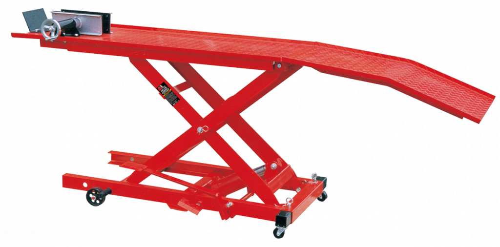 E-shop Montážny zdvihák na motocykel 360 kg, hydraulická plošina - TRE64007