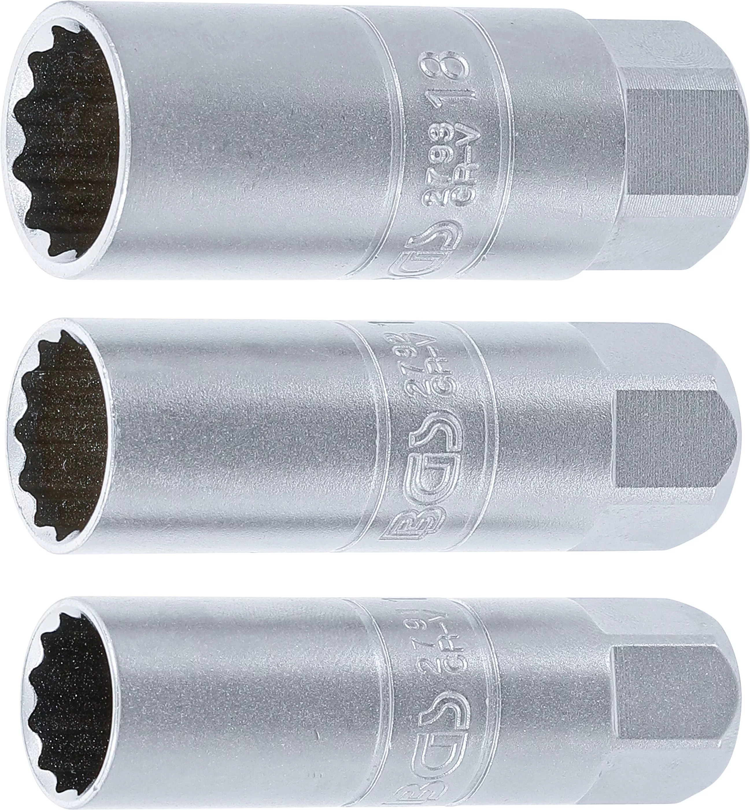 E-shop Sada dvanásťhranných bitov, 10 mm (3/8"), 14,16,18 mm, 3ks, BGS - B6858