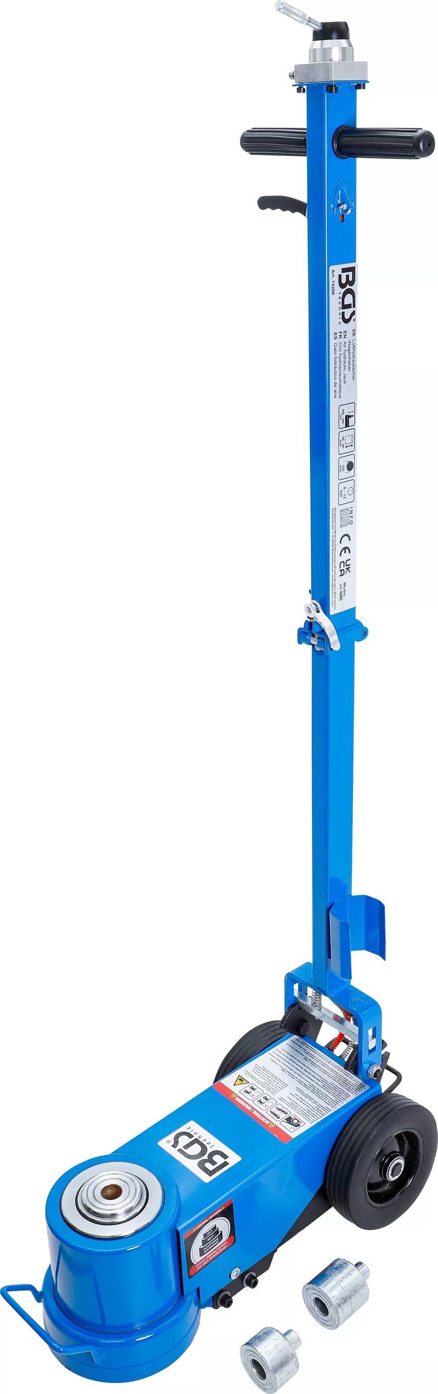 E-shop Pojazdný pneumaticko-hydraulický zdvihák BGS, 40/80 t - B74288
