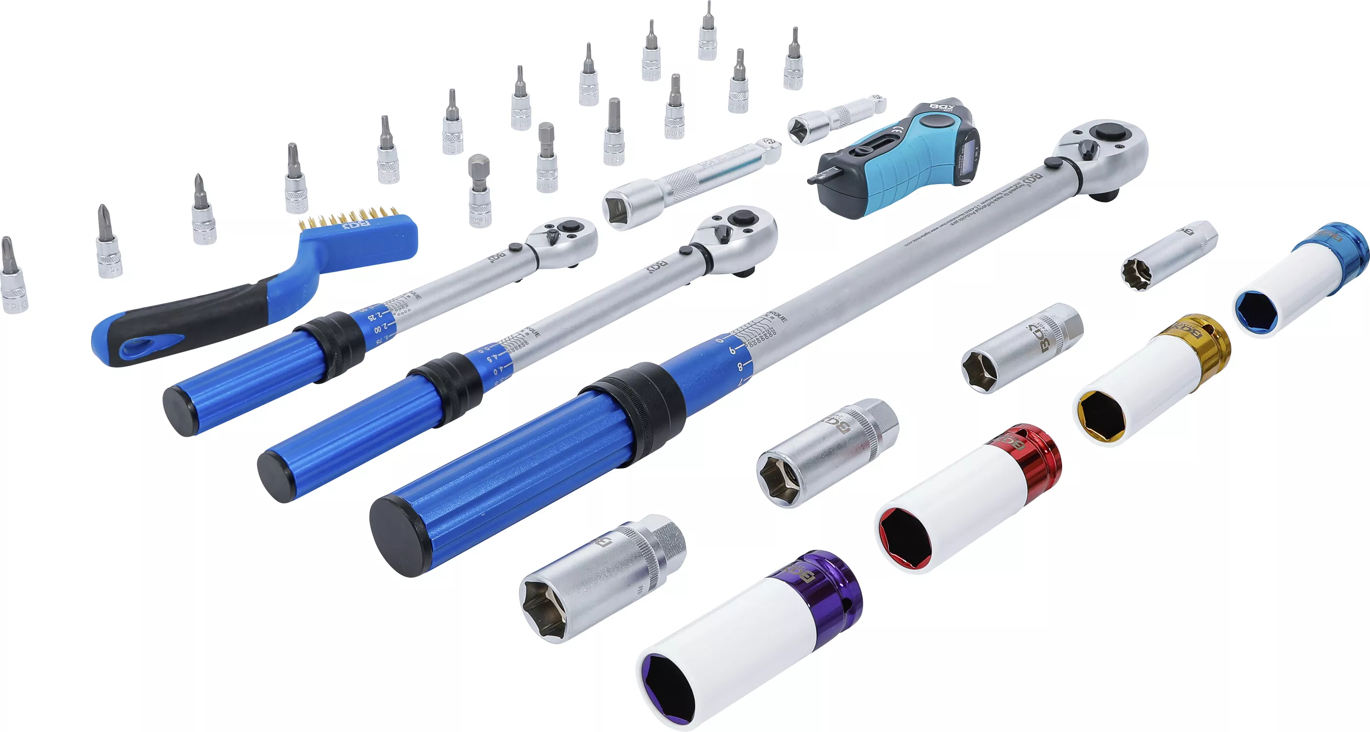 Detail momentových kľúčov BGS 74305 Detail momentových kľúčov BGS 74305 s račňou