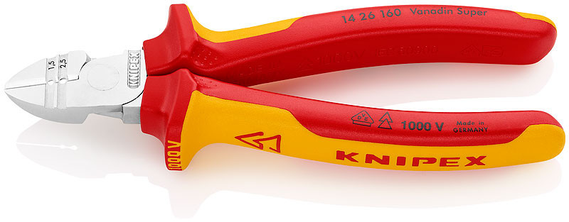E-shop Bočné odizolovacie kliešte chrómované 160 mm - 1426160