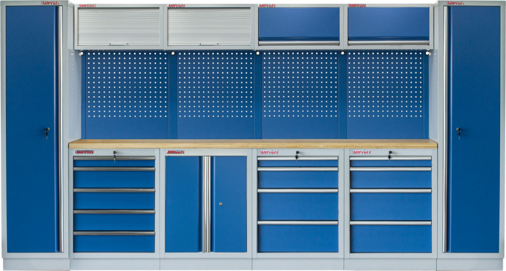 E-shop Kvalitný PROFI BLUE dielenský nábytok 3920 x 495 x 2000 mm - MTGS1300A7