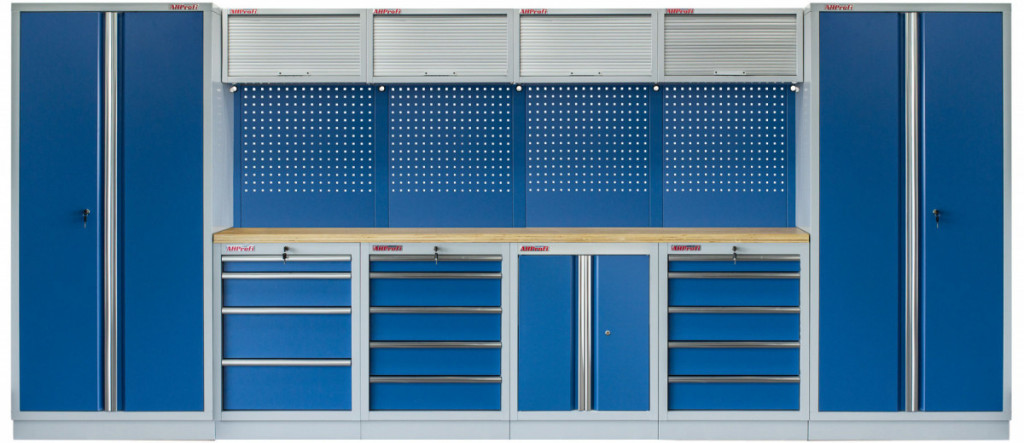 E-shop Kvalitný PROFI BLUE dielenský nábytok - 4535 x 2000 x 495 mm - MTGS1300AI