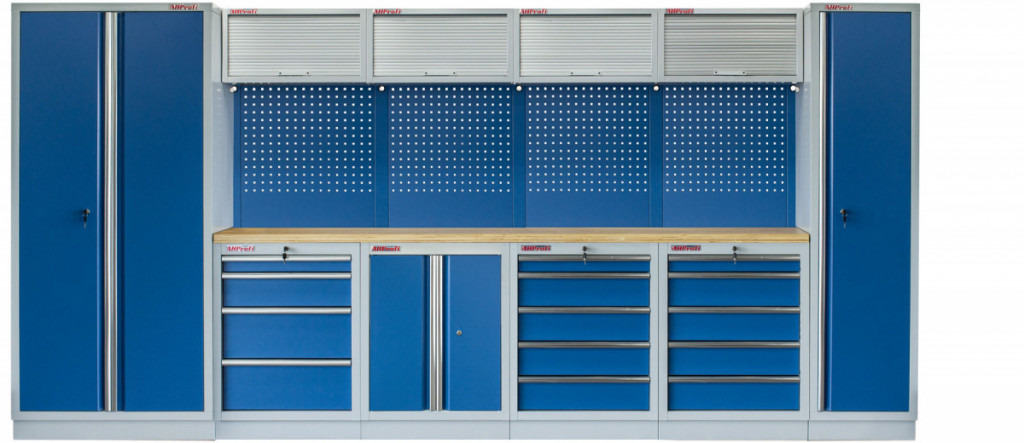 E-shop Kvalitný PROFI BLUE dielenský nábytok 4235 x 495 x 2000 mm - MTGS1300AJ