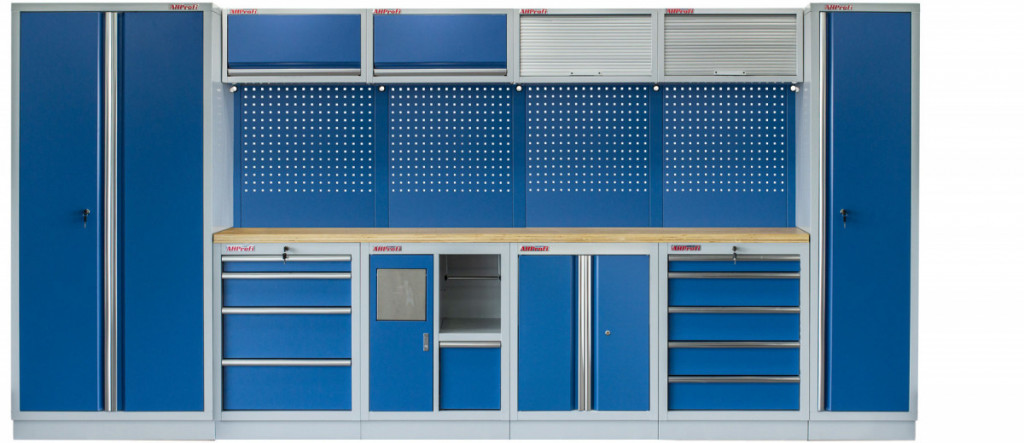 E-shop Kvalitný PROFI BLUE dielenský nábytok 4235 x 495 x 2000 mm - MTGS1301AA