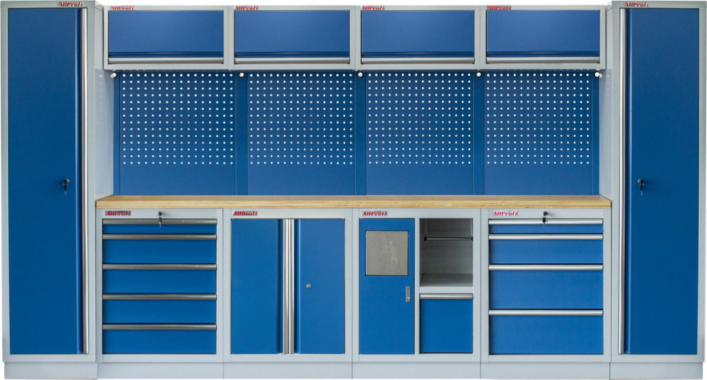 E-shop Kvalitný PROFI BLUE dielenský nábytok 3920 x 495 x 2000 mm - MTGS1301AR