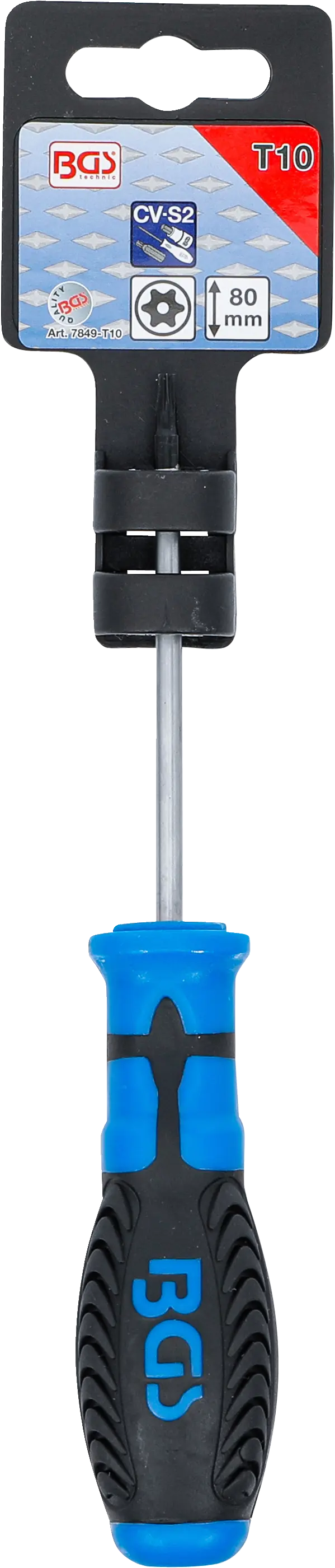 Skrutkovač Torx T10 s otvorom BGS v balení Balenie skrutkovača Torx T10 - BGS